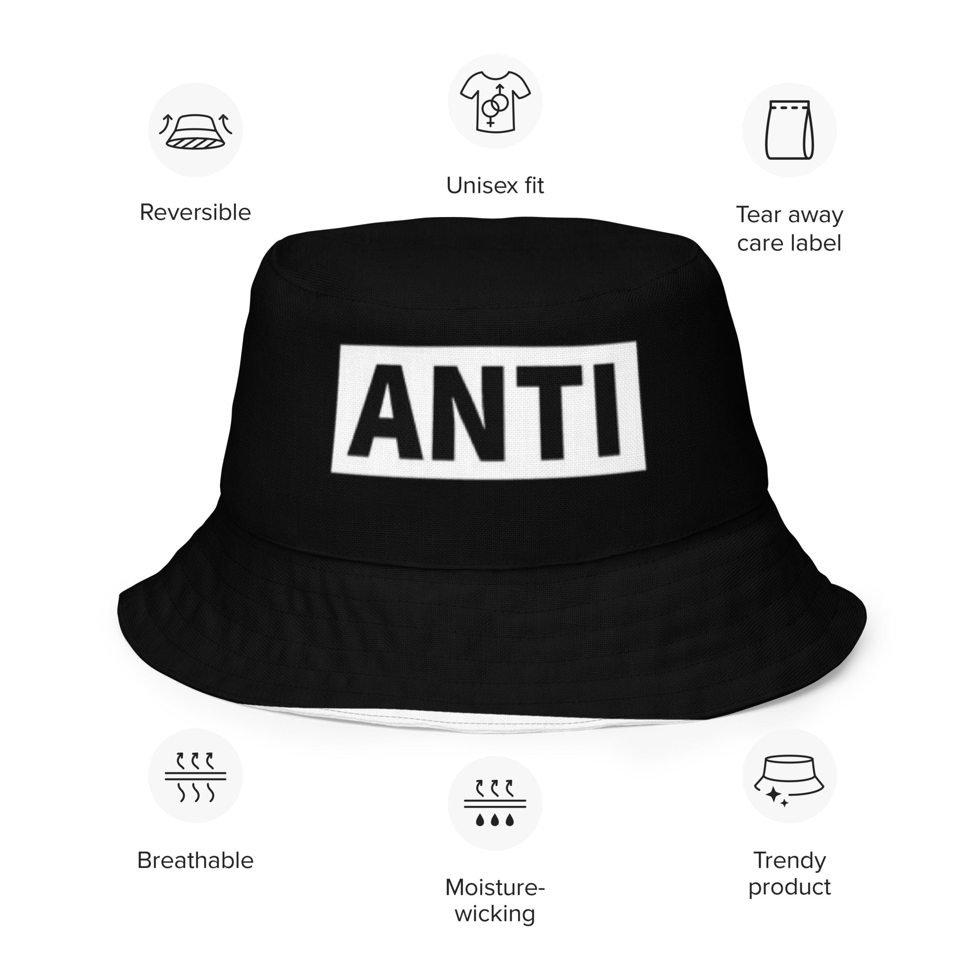 Reversible bucket hat